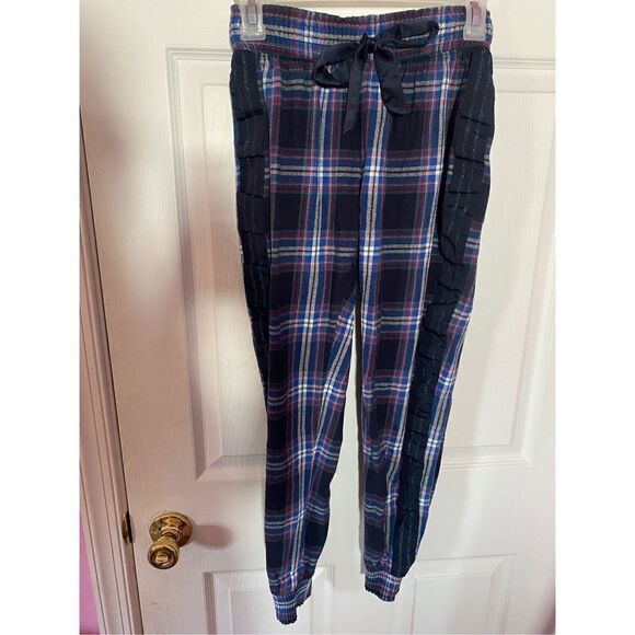 Garage Blue Plaid Pajama Pants - Picture 1 of 4